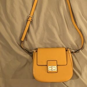 French Connection crossbody bag in Mustard